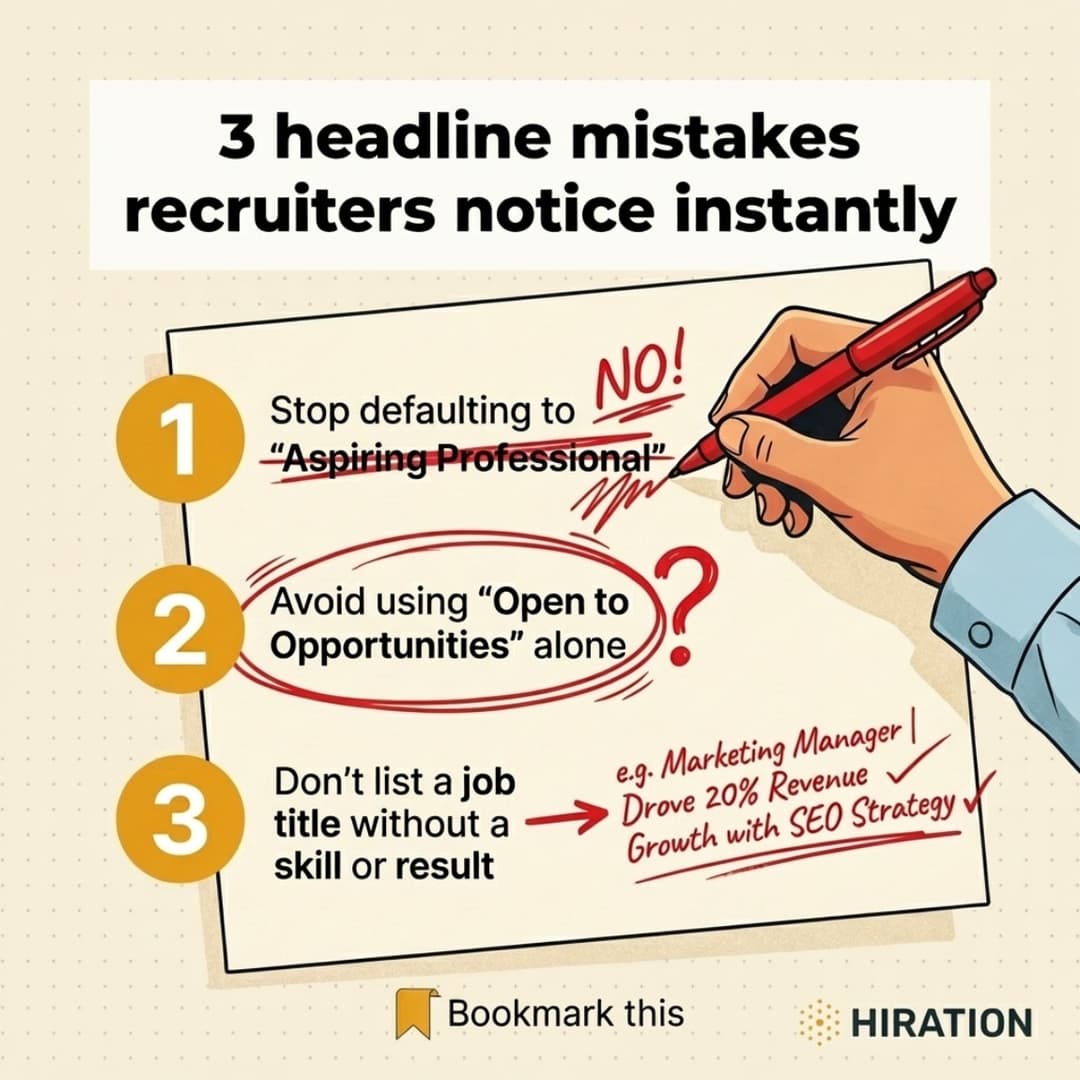 Campaign tip post about headline mistakes recruiters notice