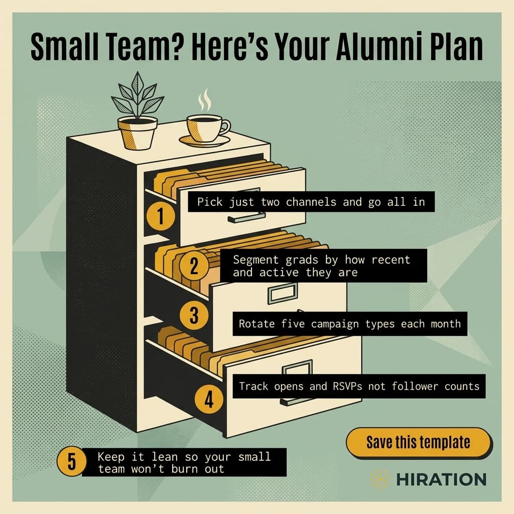 Alumni Marketing Plan Template for 2-3 Person Teams